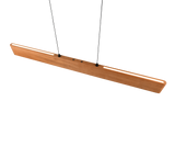 Lámpara de techo colgante Trio Edgewood LED madera táctil CCT 180cm 359710130