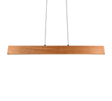 Lámpara de techo colgante Trio Edgewood LED madera táctil CCT 180cm 359710130