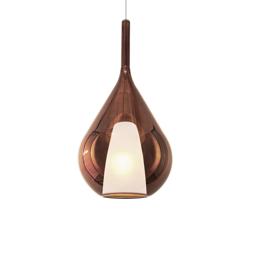 Lámpara colgante Ideal Lux Kalique cobre 42W Ø28cm 359779