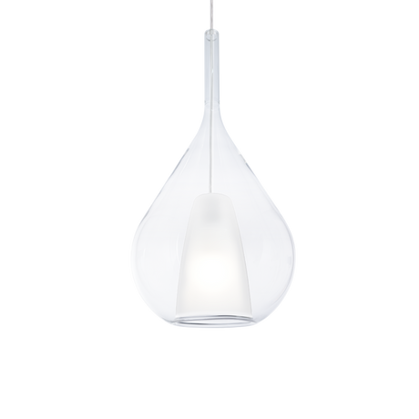 Lámpara colgante Ideal Lux Kalique-3 Ø28cm E27 transparente — ref. 359793 (1)