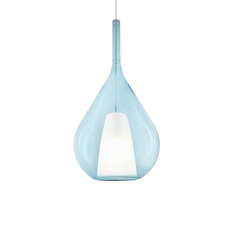 Lámpara colgante Ideal Lux Kalique azul 42W Ø28cm 359816