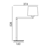 MDC FINESS S 575819760 Lámpara mesa FINESS S E27 (níquel mate)