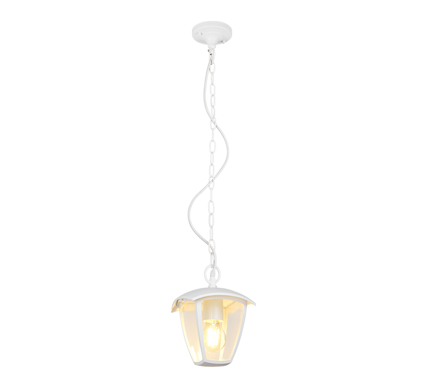 Lámpara colgante de exterior Trio Venta blanco mate IP44 82cm 363260131