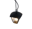 Lámpara colgante de exterior Trio Venta LED negro mate 2700K IP44 82cm 363260132