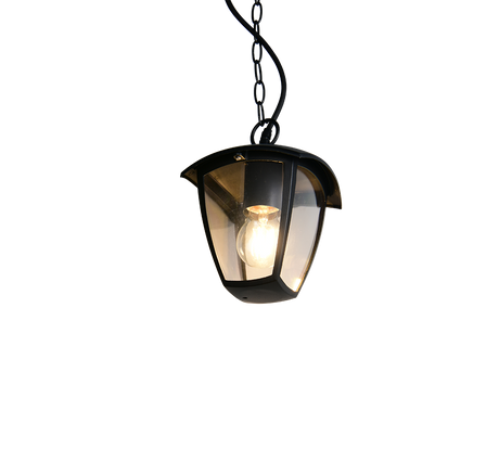 Lámpara colgante de exterior Trio Venta LED negro mate 2700K IP44 82cm 363260132