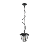 Lámpara colgante de exterior Trio Venta LED negro mate 2700K IP44 82cm 363260132