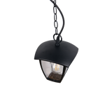 Lámpara colgante de exterior Trio Venta LED negro mate 2700K IP44 82cm 363260132