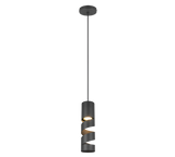 Lámpara de techo colgante Trio Stream negro mate 150cm 364000132