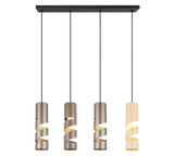 Lámpara de techo colgante Trio Stream LED multicolor 3000K 150cm 364000417