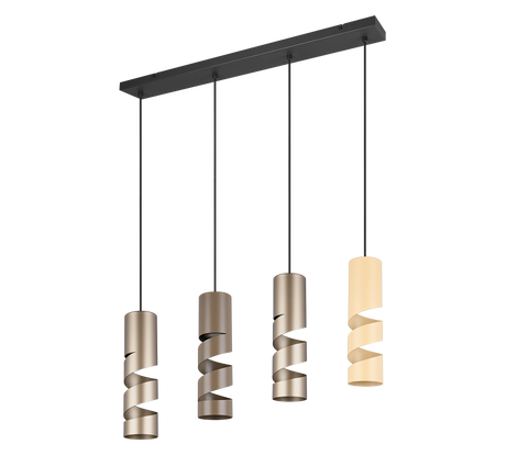 Lámpara de techo colgante Trio Stream LED multicolor 3000K 150cm 364000417