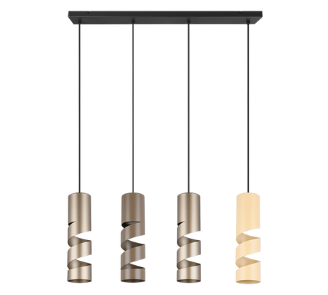 Lámpara de techo colgante Trio Stream LED multicolor 3000K 150cm 364000417