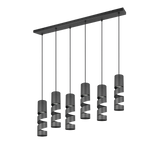 Lámpara de techo colgante Trio Stream LED negro mate 3000K 150cm 364000632