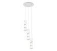 Lámpara de techo colgante Trio Stream LED blanco mate 3000K 150cm 364030331