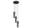 Lámpara de techo colgante Trio Stream LED negro mate 3000K 150cm 364030332