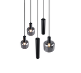 Lámpara de techo colgante Trio Mataro negro mate 150cm 364130532 - vista 2