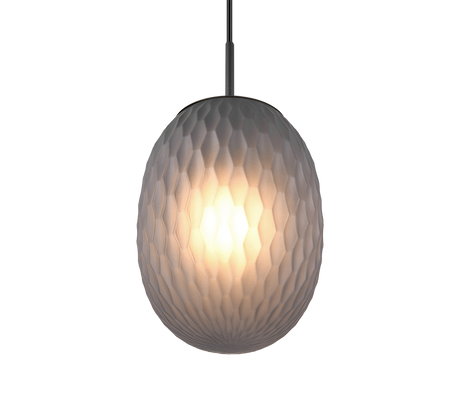 Lámpara de techo colgante Trio Facette LED negro mate 2700K 150cm 364200154