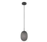 Lámpara de techo colgante Trio Facette LED negro mate 2700K 150cm 364200154
