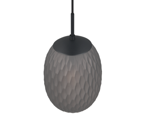 Lámpara de techo colgante Trio Facette LED negro mate 2700K 150cm 364200154