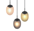 Lámpara de techo colgante Trio Facette LED negro mate 2700K 150cm 364230317