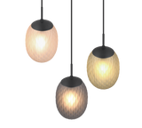 Lámpara de techo colgante Trio Facette LED negro mate 2700K 150cm 364230317