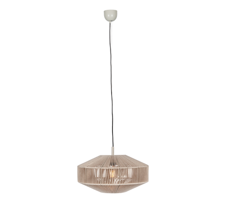 Lámpara de techo colgante Trio Svea LED cream 2700K 150cm 364700144