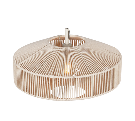 Lámpara de techo colgante Trio Svea LED cream 2700K 150cm 364700144