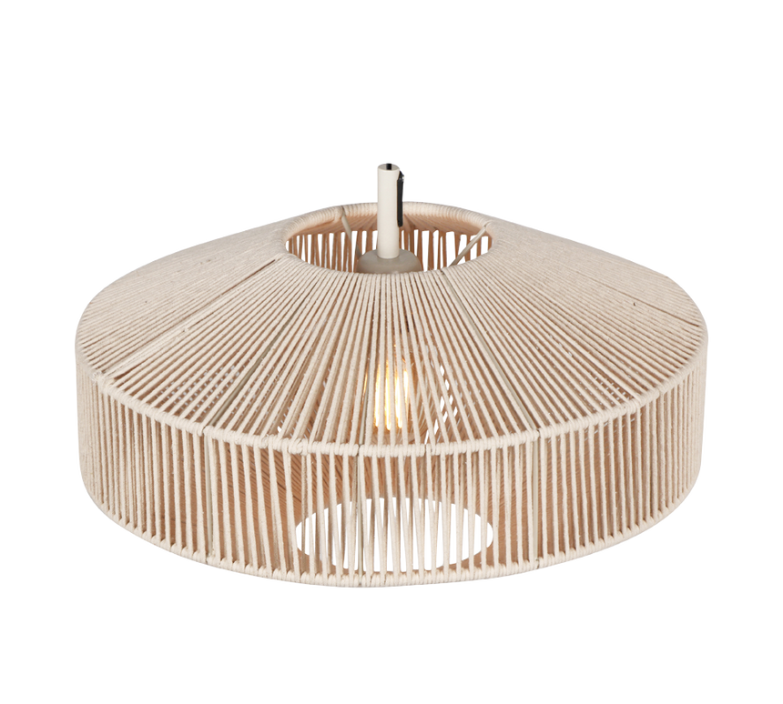 Lámpara de techo colgante Trio Svea LED cream 2700K 150cm 364700144