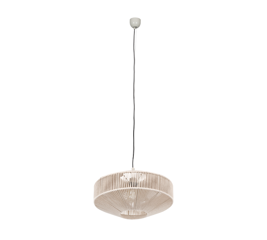 Lámpara de techo colgante Trio Svea LED cream 2700K 150cm 364700144