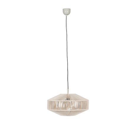 Lámpara de techo colgante Trio Svea LED cream 2700K 150cm 364700144