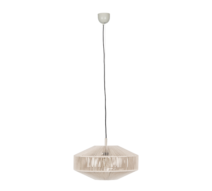Lámpara de techo colgante Trio Svea LED cream 2700K 150cm 364700144