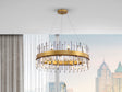 Lámpara de techo colgante Schuller Grace 18 luces oro Ø75cm 364751