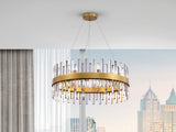 Lámpara de techo colgante Schuller Grace 18 luces oro Ø75cm 364751