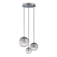 Lámpara colgante Ideal Lux Equinoxe cristal 3 luces 6W Ø42cm 364834