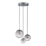 Lámpara colgante Ideal Lux Equinoxe cristal 3 luces 6W Ø42cm 364834