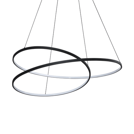 Lámpara colgante Ideal Lux Oz negro LED 75W 3000K Ø100cm 364896