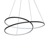 Lámpara colgante Ideal Lux Oz LED 75W 3000K Ø100cm negro — ref. 364896 (1)