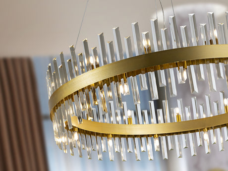 Lámpara de techo colgante Schuller Grace grande 26 luces oro Ø110cm vista 2