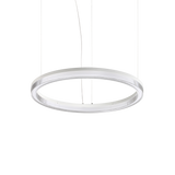 Lámpara colgante Ideal Lux Crown blanco cristal LED 31W Ø60cm 364988