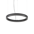 Lámpara colgante Ideal Lux Crown negro cristal LED 31W Ø60cm 365008