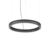 Lámpara colgante Ideal Lux Crown negro cristal LED 31W Ø60cm 365008