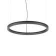 Lámpara colgante Ideal Lux Crown negro cristal LED 43W Ø80cm 365015