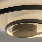 Plafón de techo Ideal Lux Oz LED 52W 3000K Ø80cm negro — ref. 365053 (2)
