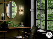 Lámpara aplique de pared Schuller Grace 2 luces oro 365