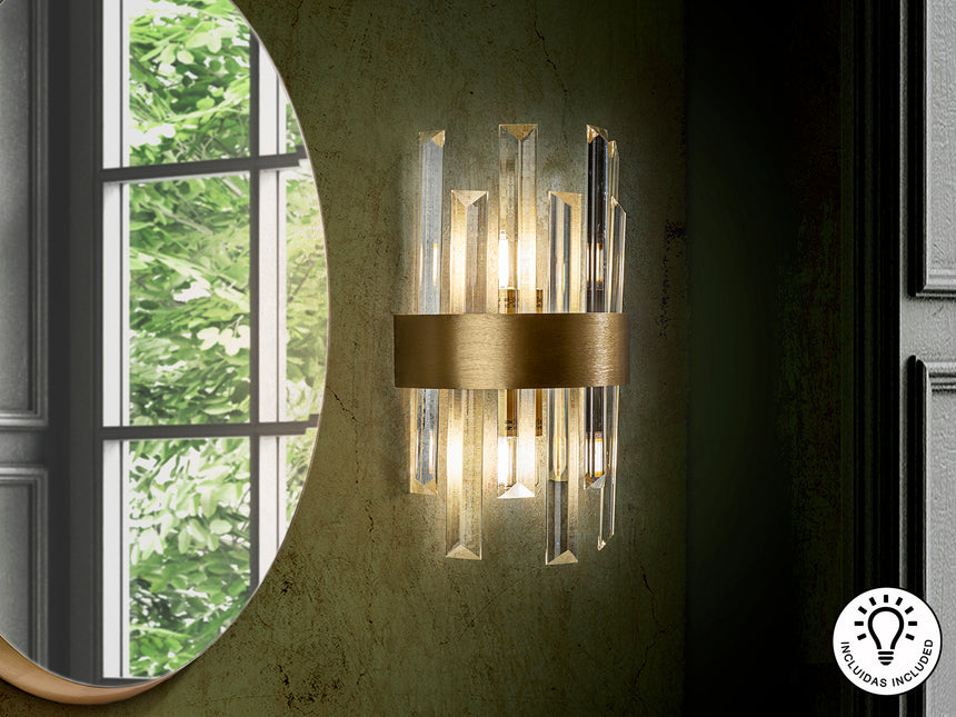 Lámpara aplique de pared Schuller Grace 2 luces oro 365 - vista 5