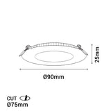 Sulion Fast Empotrable baño IP44 4W - HOLE 365093