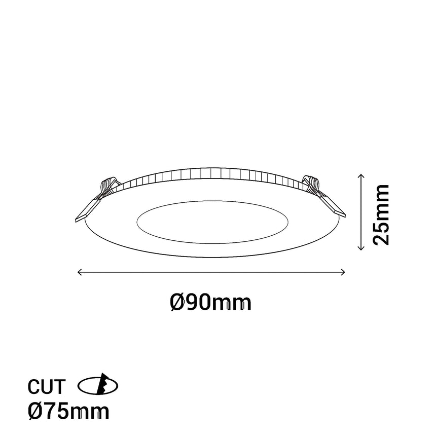 Sulion Fast Empotrable baño IP44 4W - HOLE 365093
