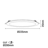 Sulion Fast Empotrable baño IP44 18W - HOLE 365096