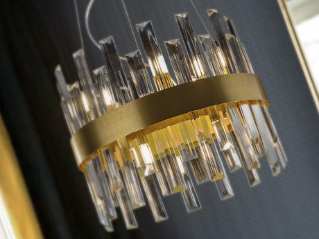 Lámpara de techo colgante Schuller Grace 10 luces oro Ø35cm vista 2
