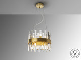 Lámpara de techo colgante Schuller Grace 10 luces oro Ø35cm vista 4