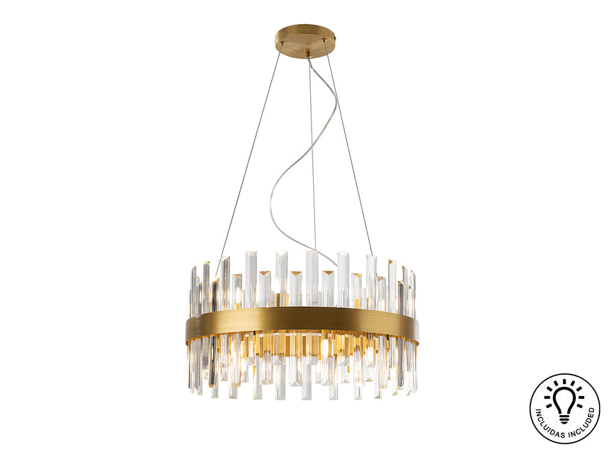 Lámpara de techo colgante Schuller Grace 14 luces oro Ø - vista 3